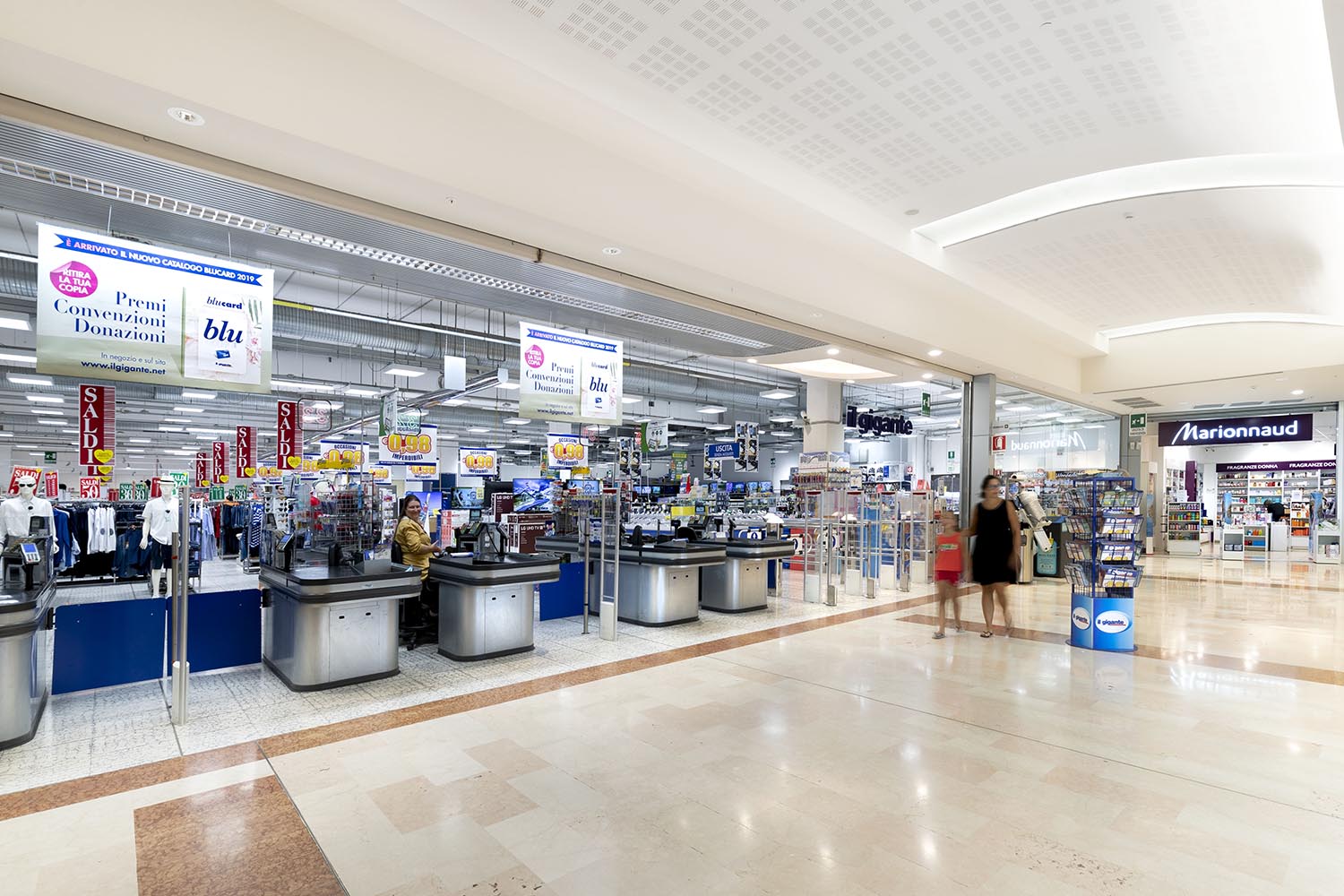 il gigante centri commerciali somma casse supermercato
