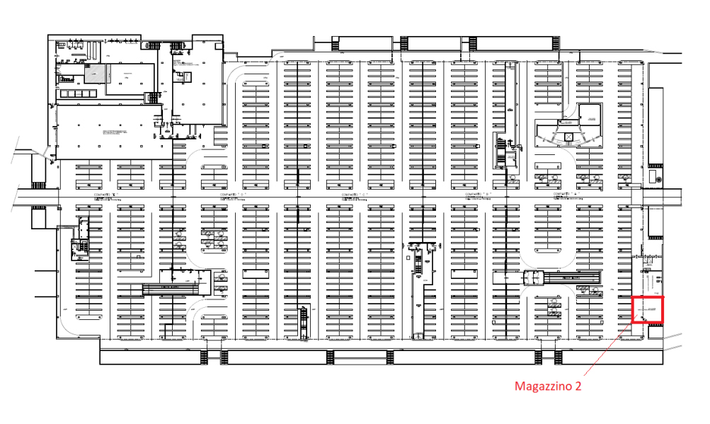 Mappa magazzino sotterraneo Curtatone, Mantova