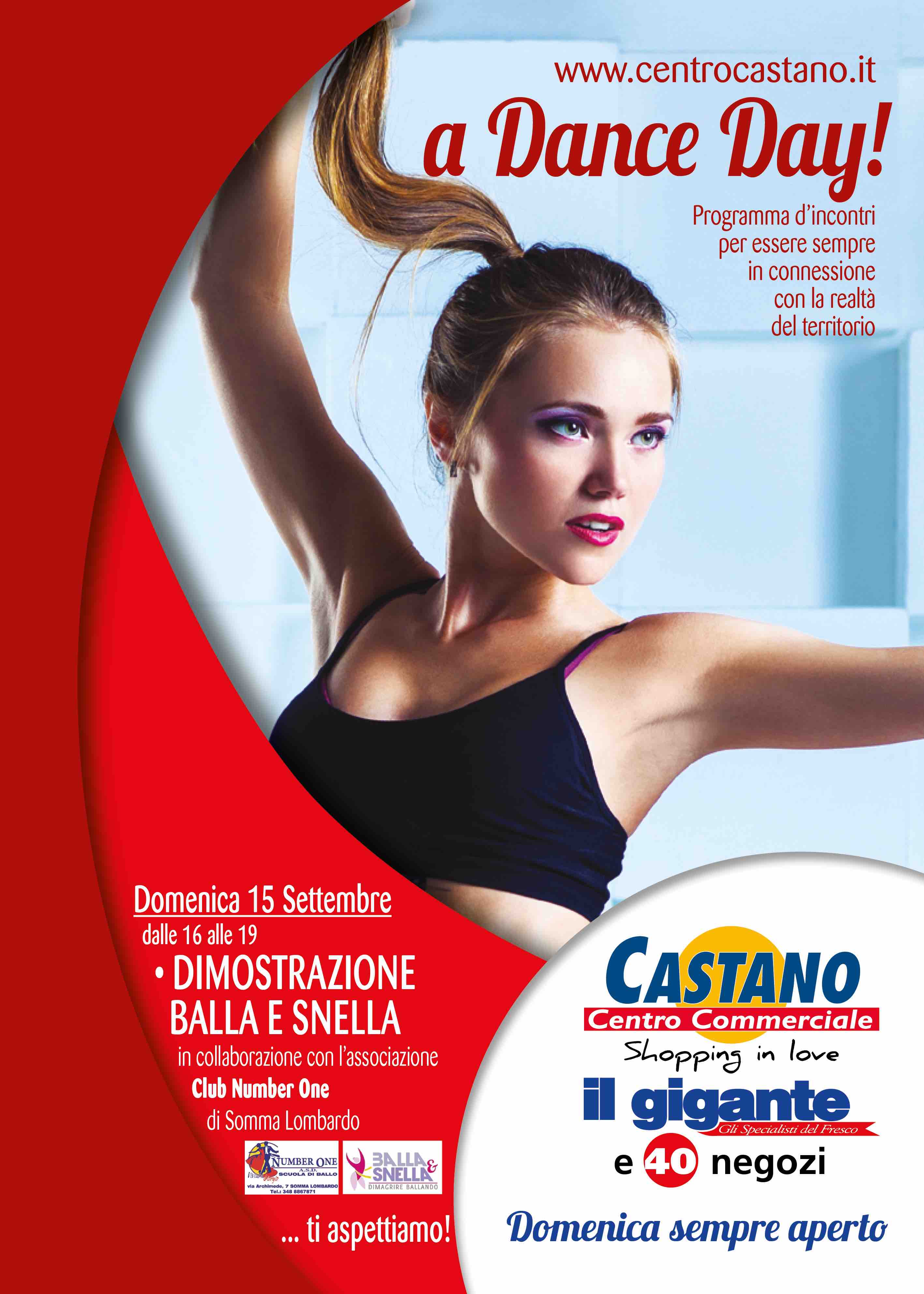 evento a dance day centro commerciale il gigante castano