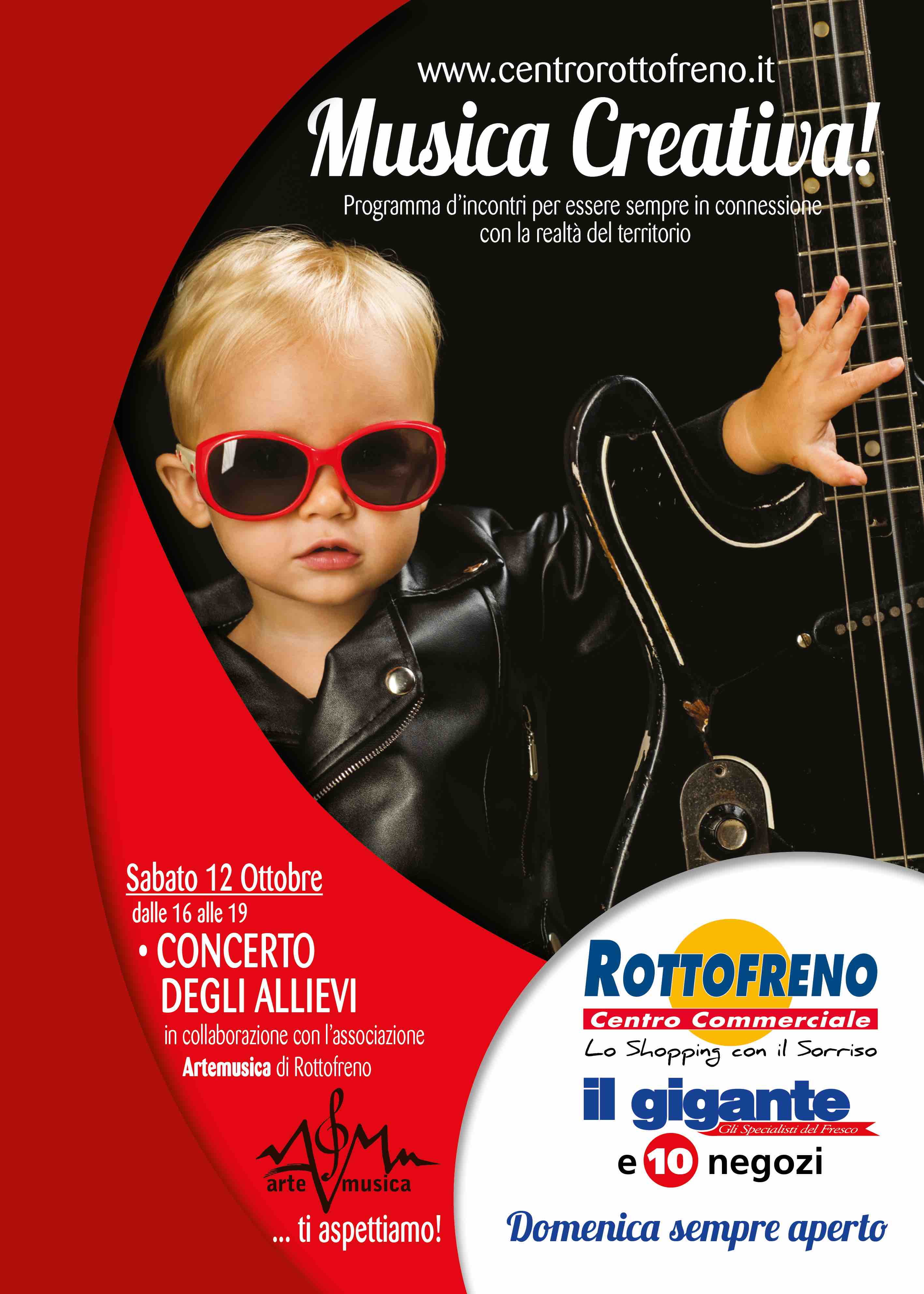 il gigante centro commerciale rottofreno evento musica creativa