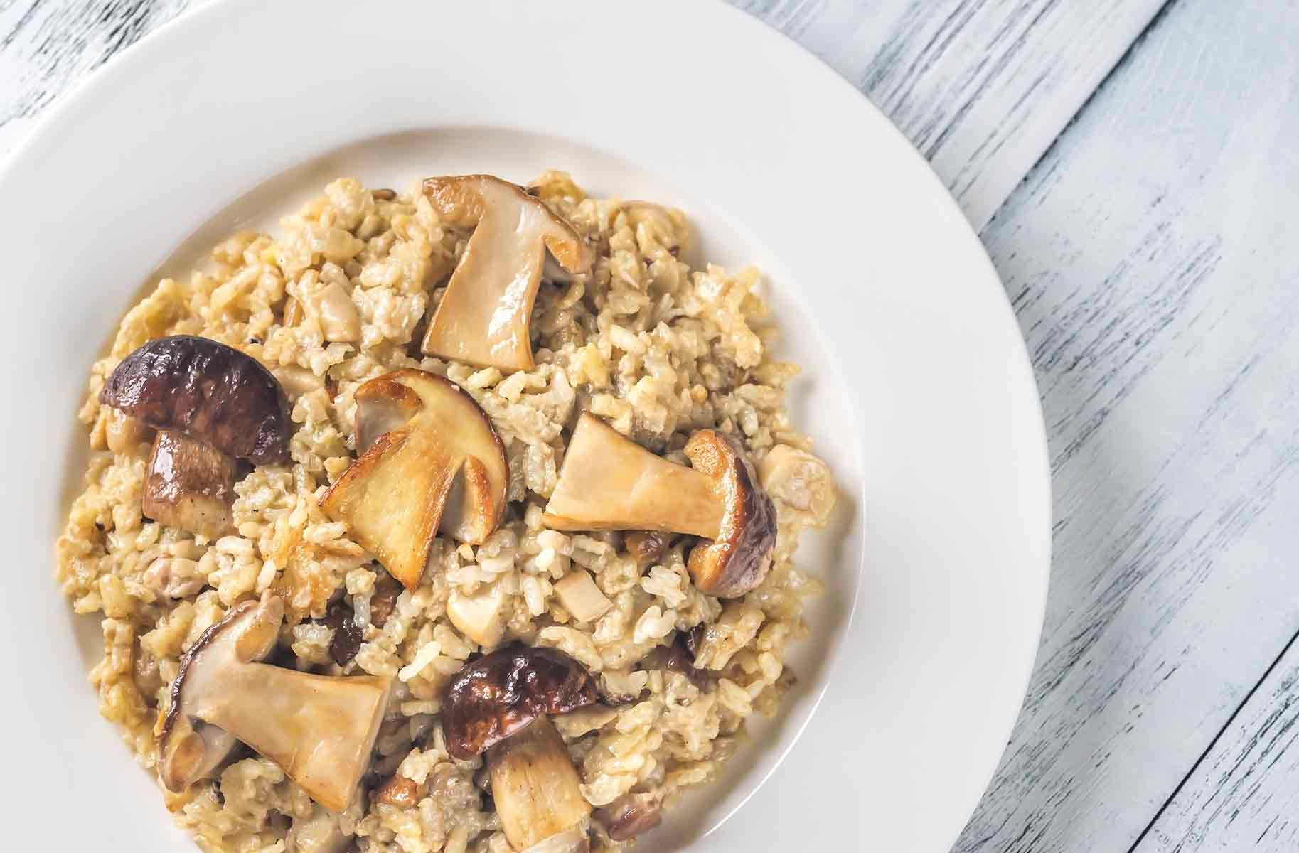 il gigante centri commerciali ricetta risotto con funghi