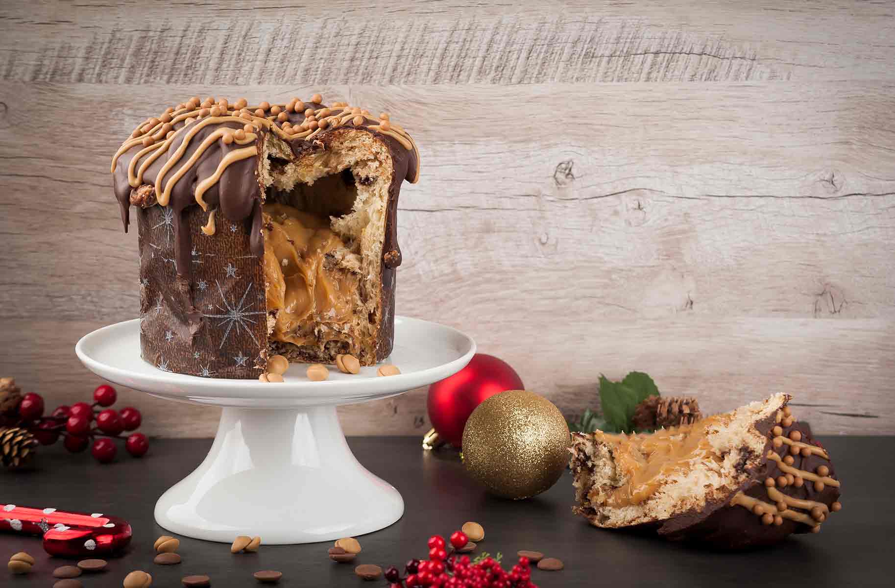 panettone ripieno al cioccolato per capodanno