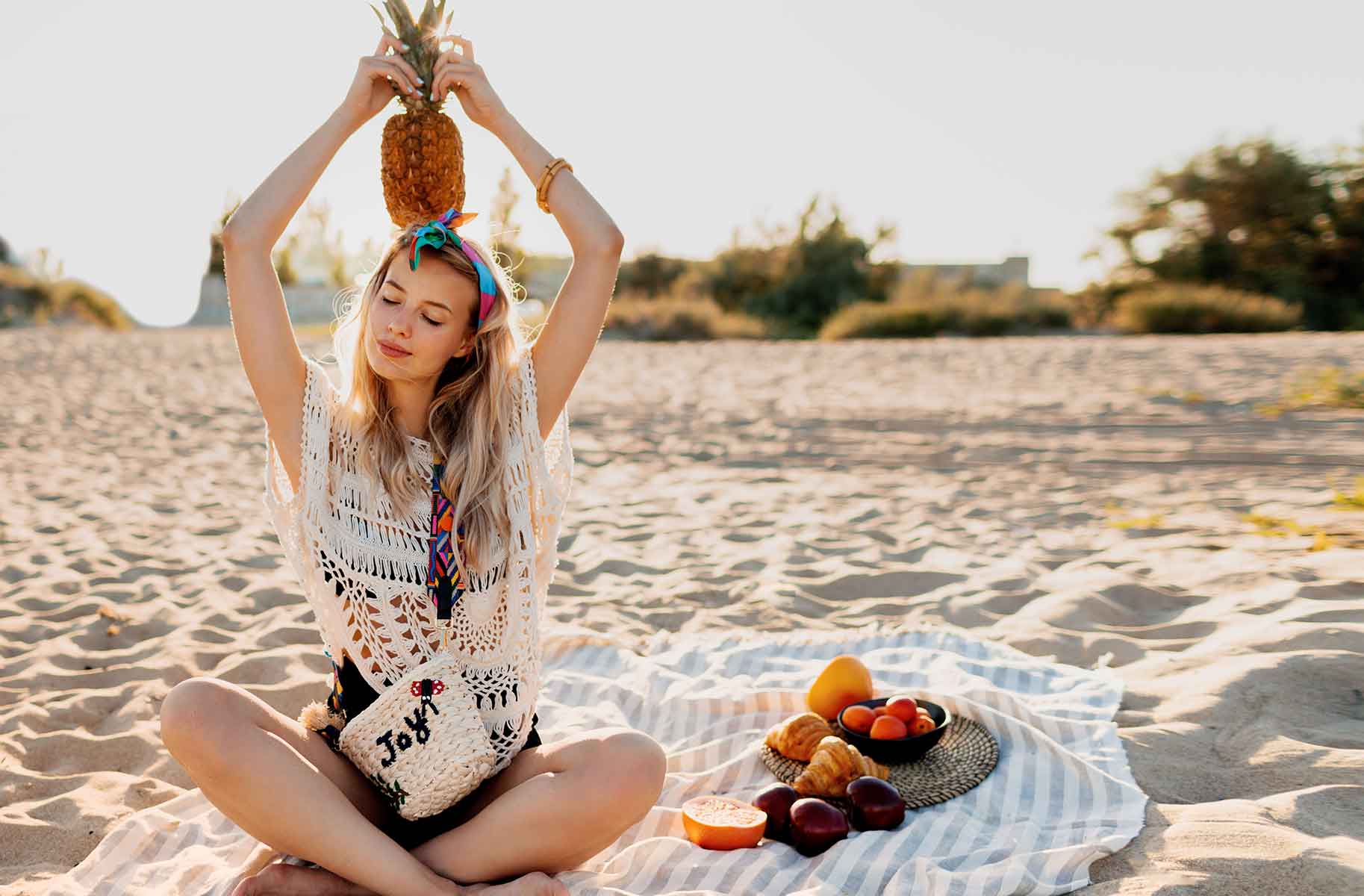 copricostume tricot per la spiaggia