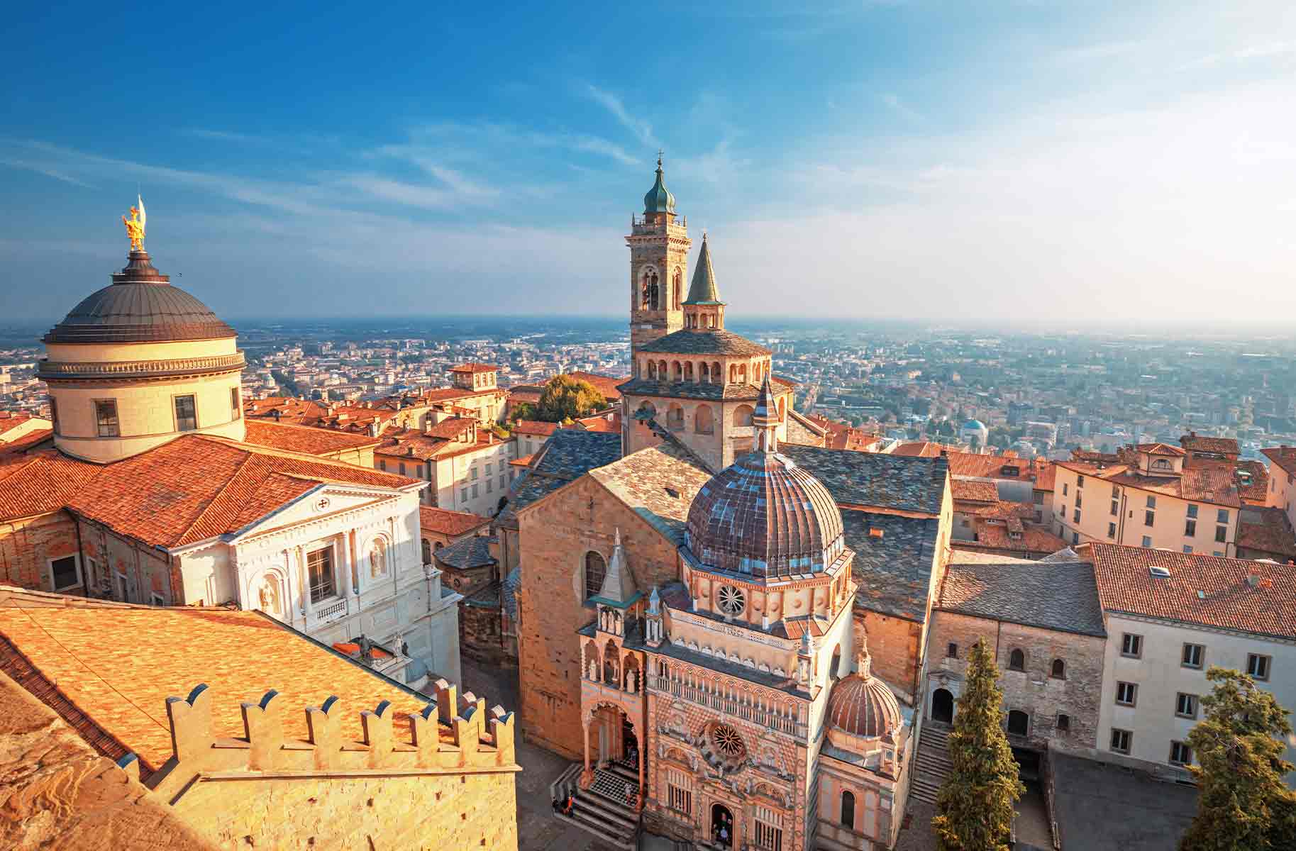 panorama di Bergamo Alta