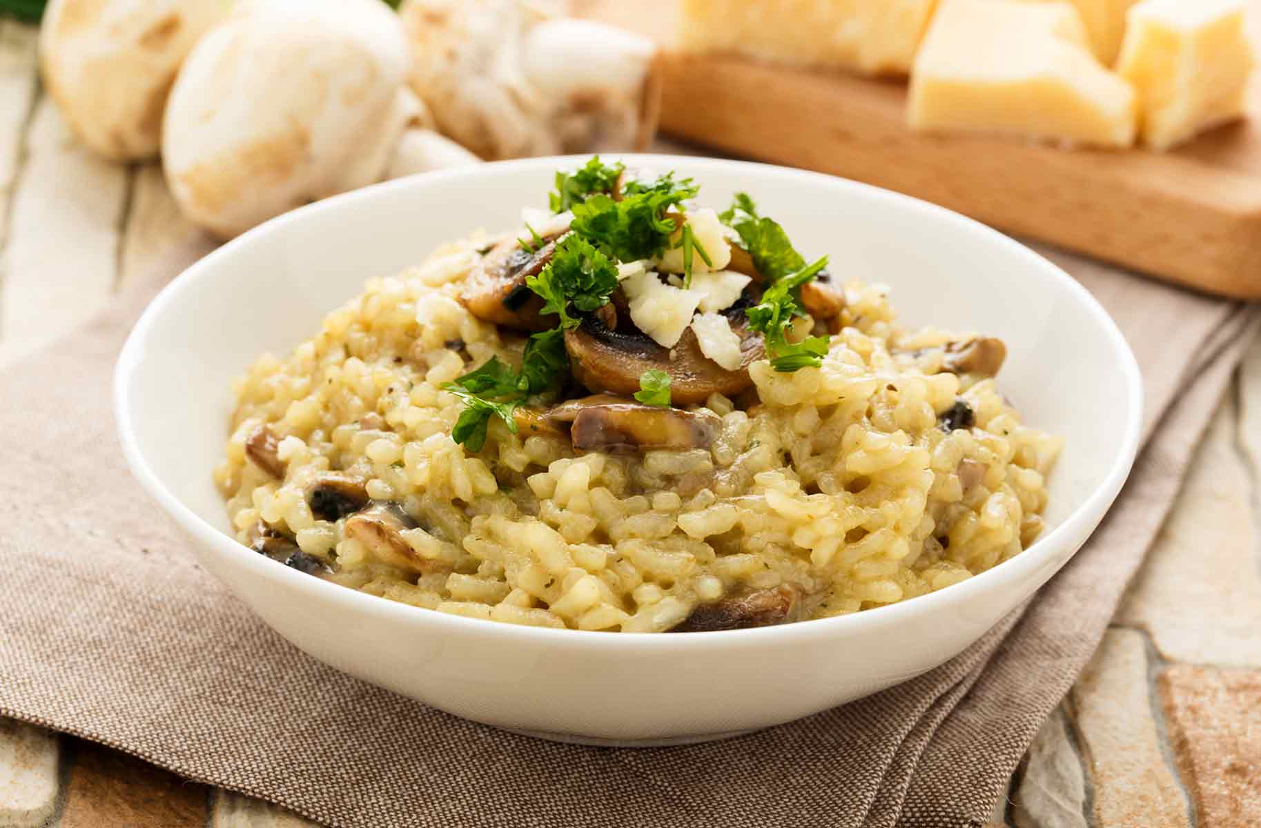 ricetta risotto ai funghi il gigante centri commerciali