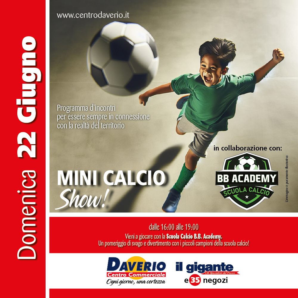 Mini Calcio Shwo al CC Il Gigante di Daverio
